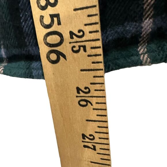 Madewell Flannel Shirt‎ Womens Medium Blue Tartan Plaid Button Front Top - Picture 5 of 7